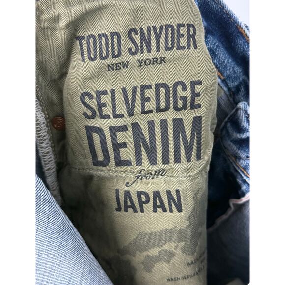 Todd Snyder Jeans Men 32x32 Light Blue Distressed Selvedge Denim from Japan - Picture 7 of 11